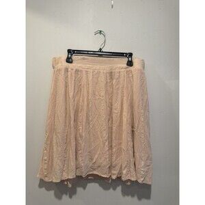 Torrid Embroidered Gauze Skater Skirt Blush Pink 1X